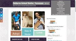 Desktop Screenshot of claiborneanimalshelter.com